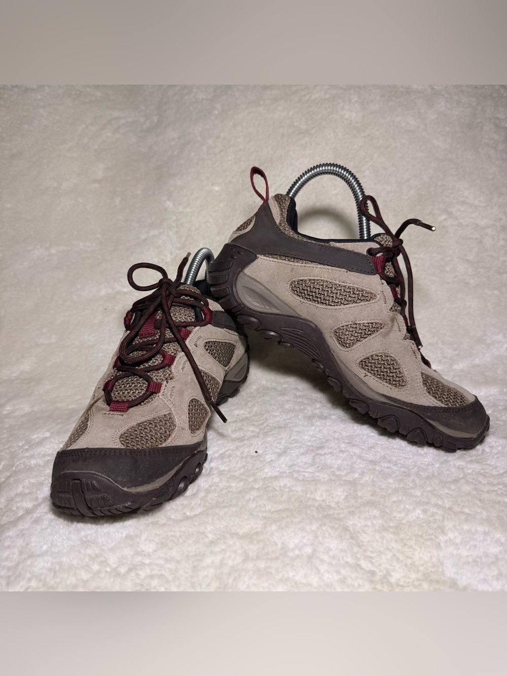 Merrell Women's Yokota 2 Mid Waterproof Hiking Boot shoes Brindle brown  Size 7